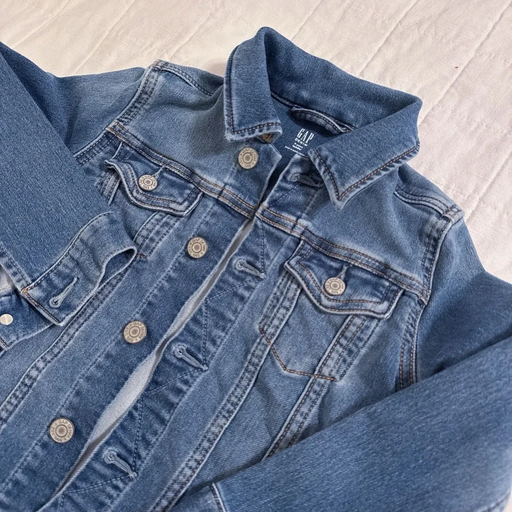 Gap Kids Blue Jean Denim Jacket Girls Size 5